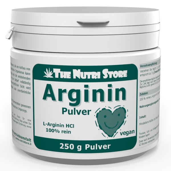 Arginin HCl 100 % rein Pulver 250 g vegan