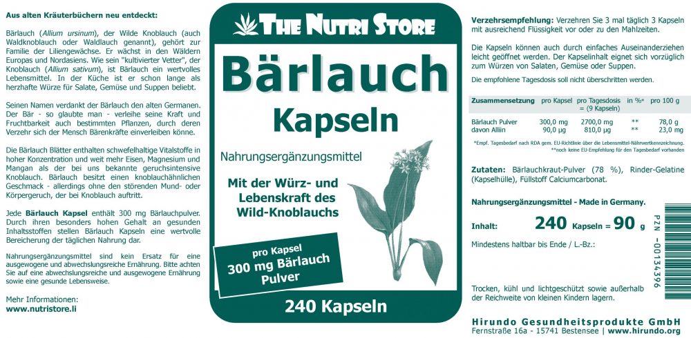 Bärlauch Kapseln 240 Stk. – Bild 4