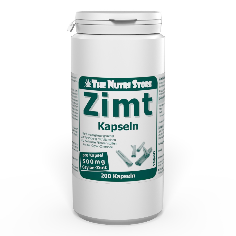 Zimt 500 mg vegane Kapseln 200 Stk.