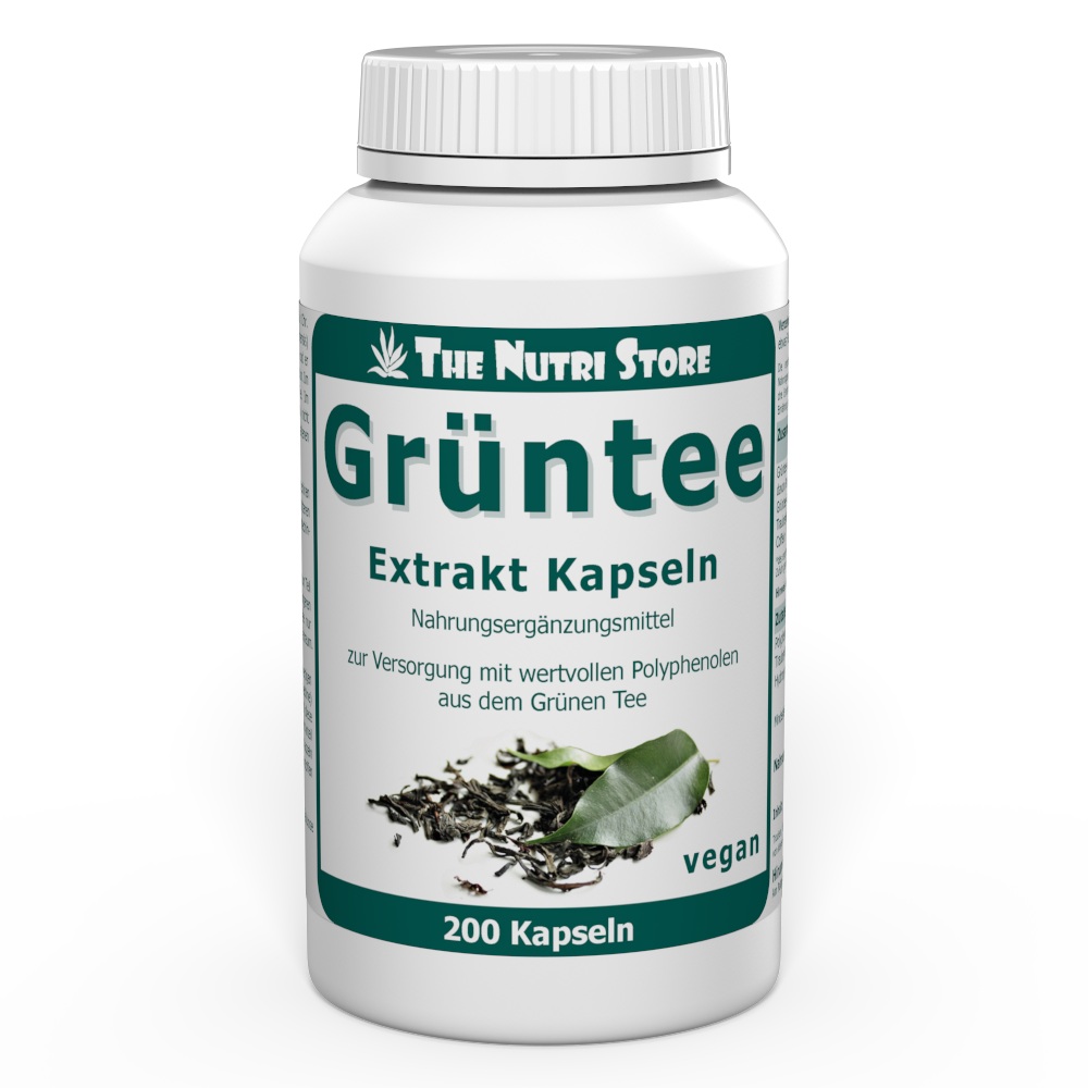 Grüntee Extrakt vegane Kapseln 200 Stk.