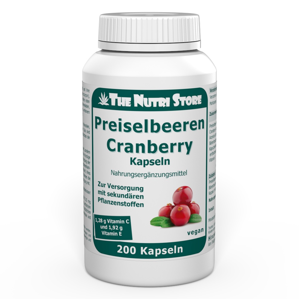 Preiselbeere plus vegane Kapseln 200 Stk.