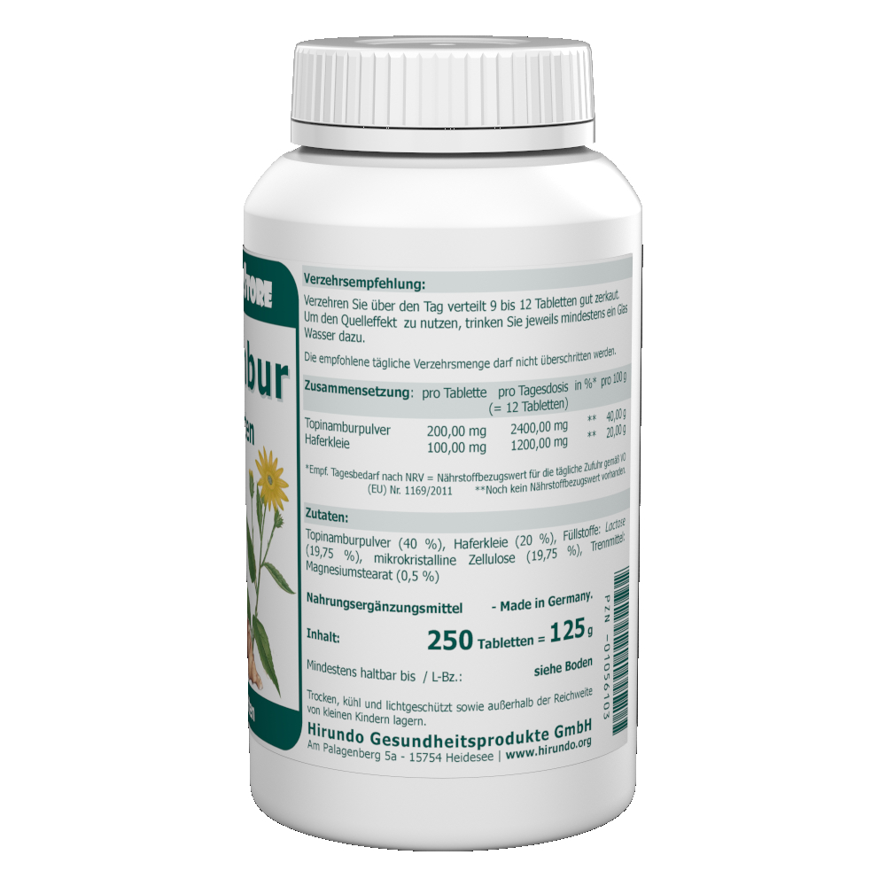 Topinambur Kautabletten 250 Stk. – Bild 3