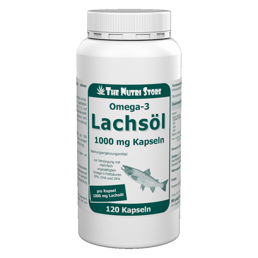 Omega-3 Lachsöl 1000 mg Kapseln 120 Stk.