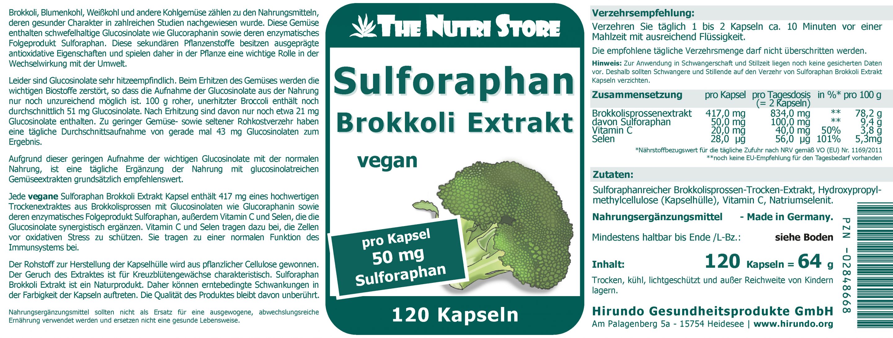 Sulforaphan vegane Kapseln 120 Stk. – Bild 4
