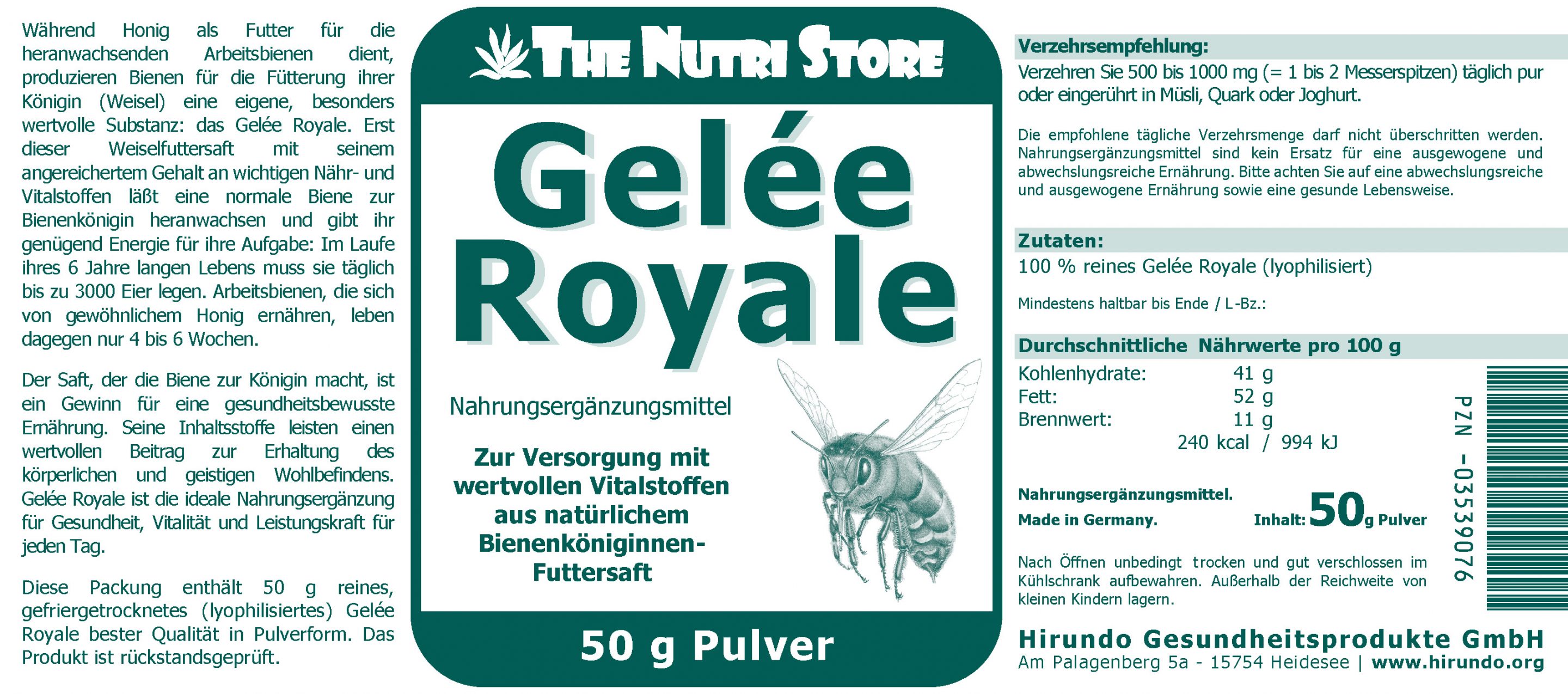 Gelee Royale lyoph. Pulver 50 g – Bild 4