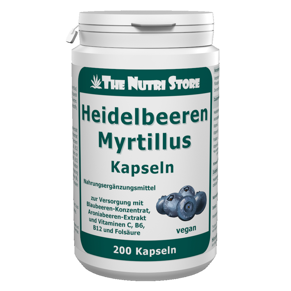 Heidelbeeren Myrtillus vegane Kapseln 200 Stk.