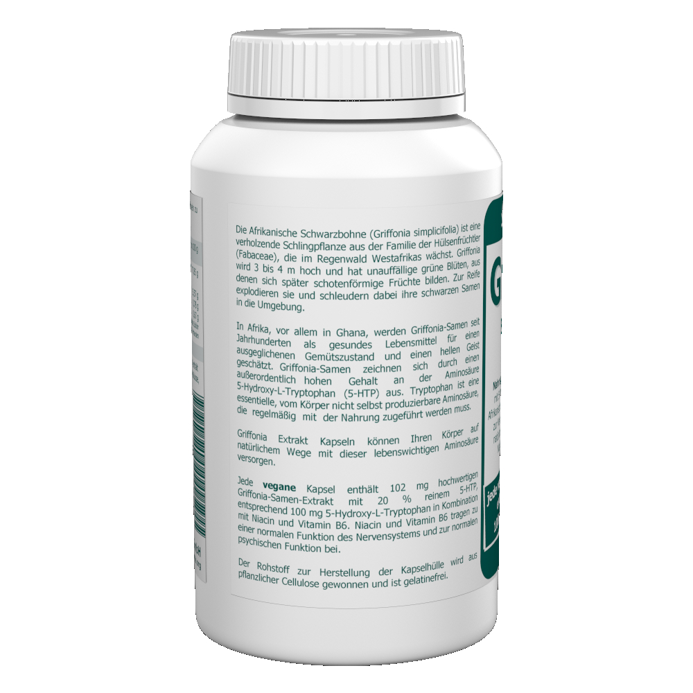 Griffonia 5-HTP 100 mg vegane Kapseln 200 Stk. – Bild 2