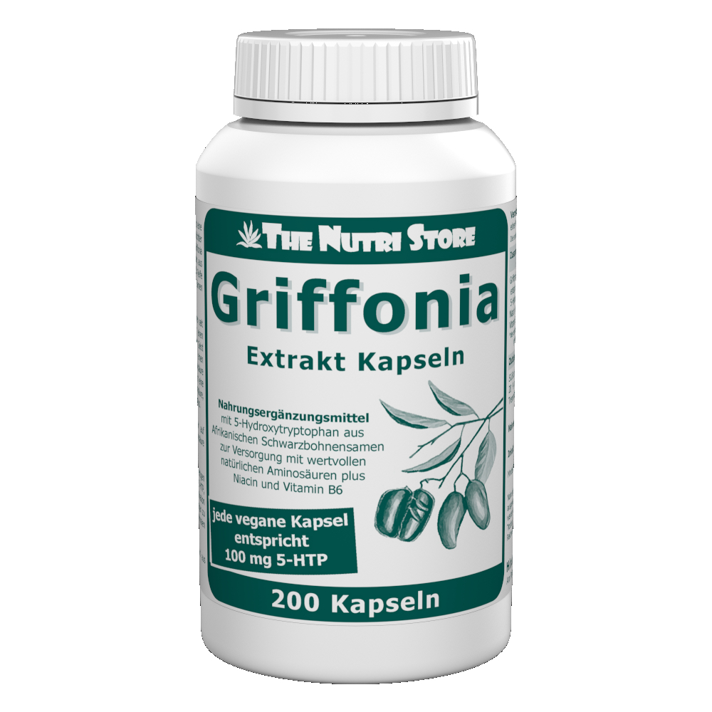 Griffonia 5-HTP 100 mg vegane Kapseln 200 Stk.