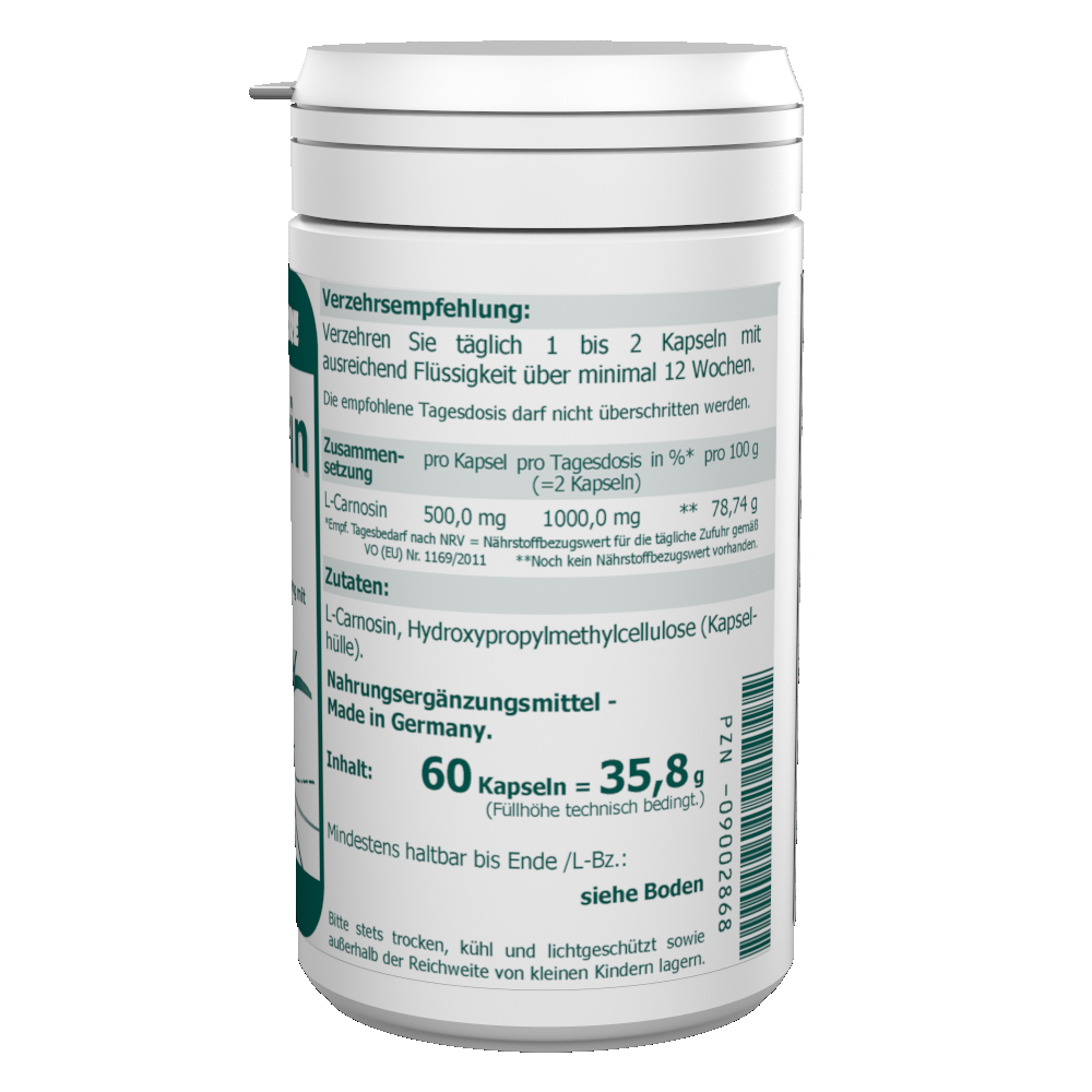 L-Carnosin 500 mg Kapseln 60 Stk. – Bild 3