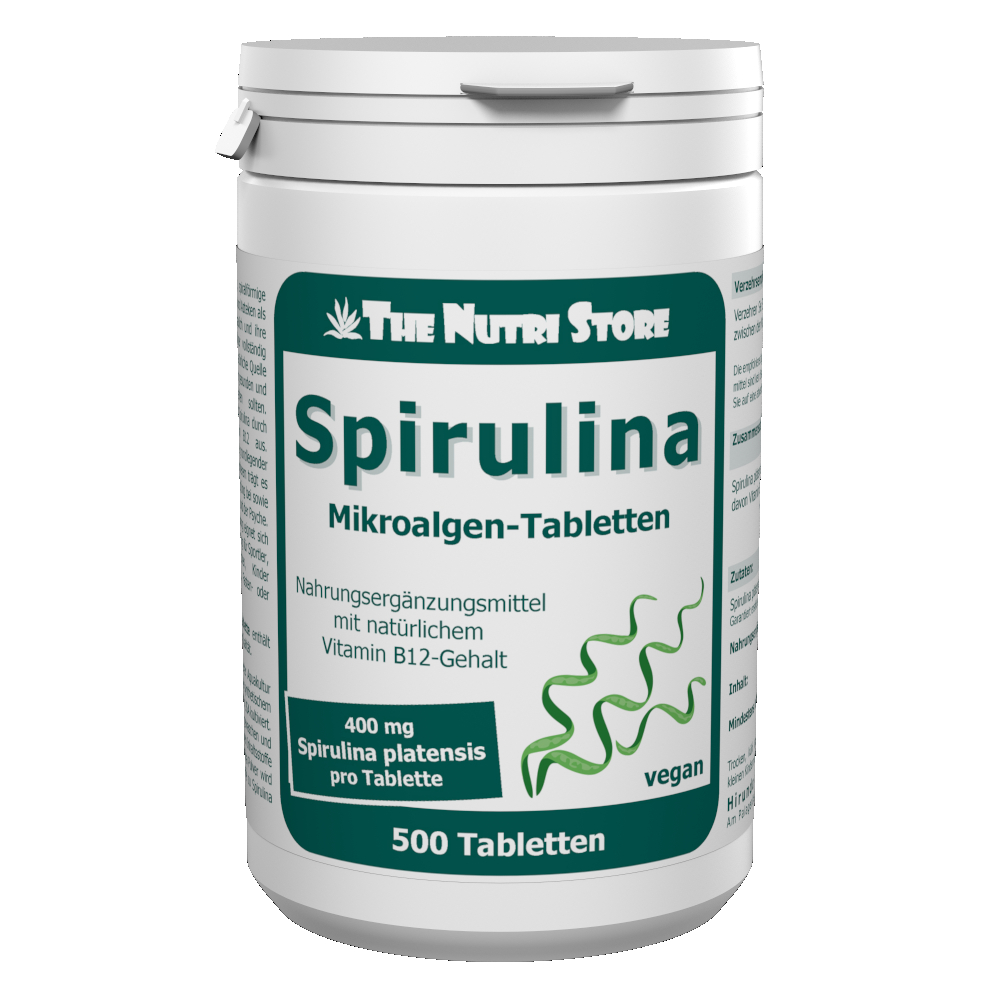 Spirulina Mikroalgen 400 mg Tabletten 500 Stk.
