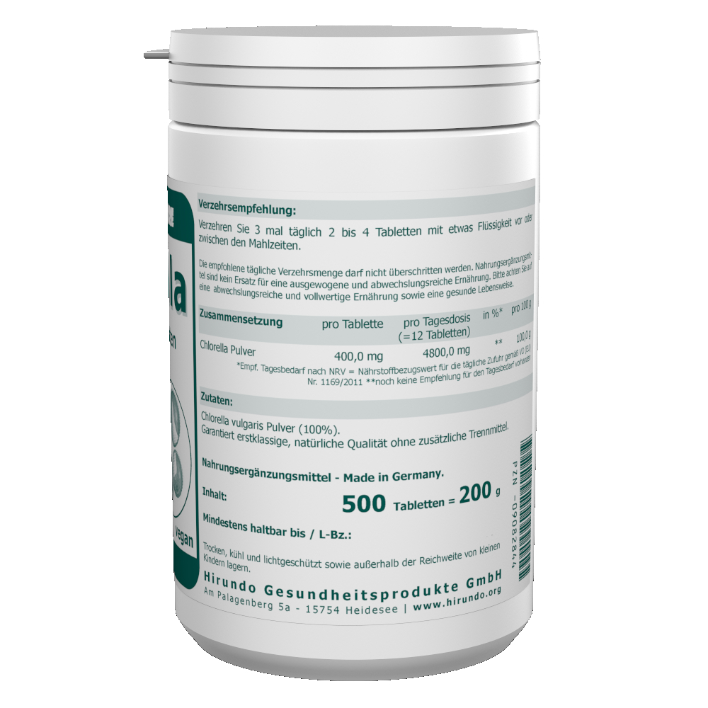 Chlorella 400 mg vegane Tabletten 500 Stk. – Bild 3