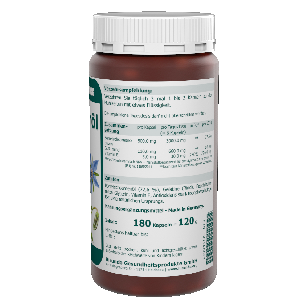 Borretschöl 500 mg Kapseln 180 Stk. – Bild 3