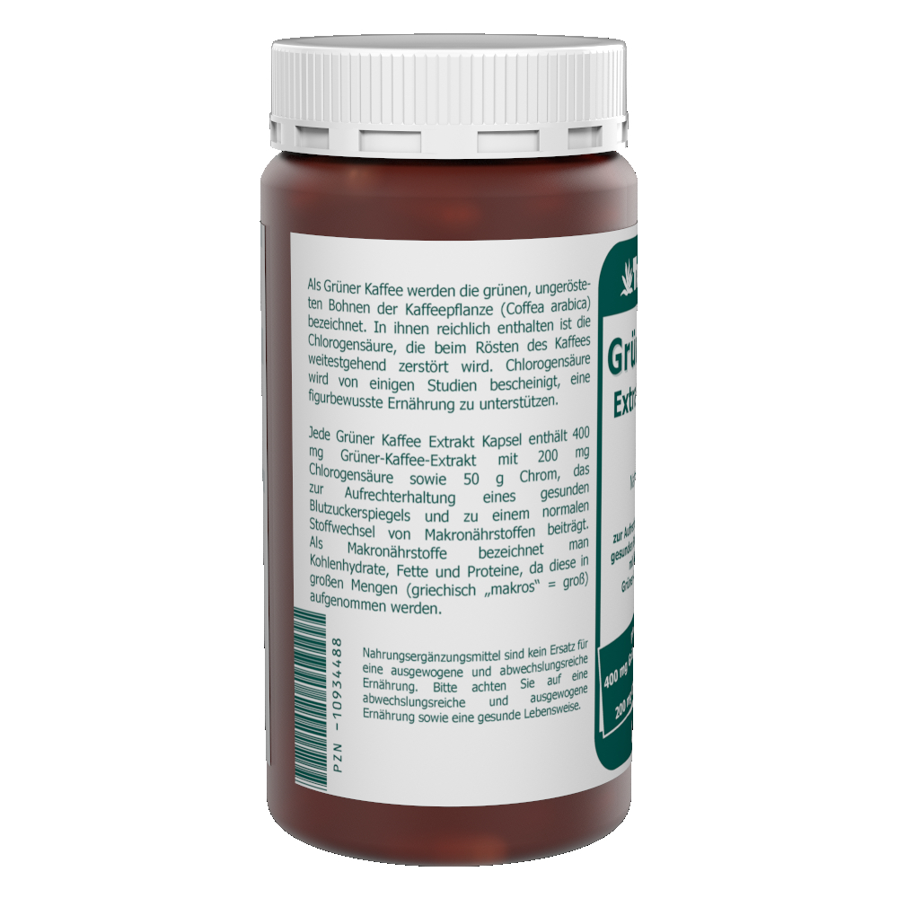 Grüner Kaffee Extrakt 400 mg Chrom Kapseln 120 Stk. – Bild 2