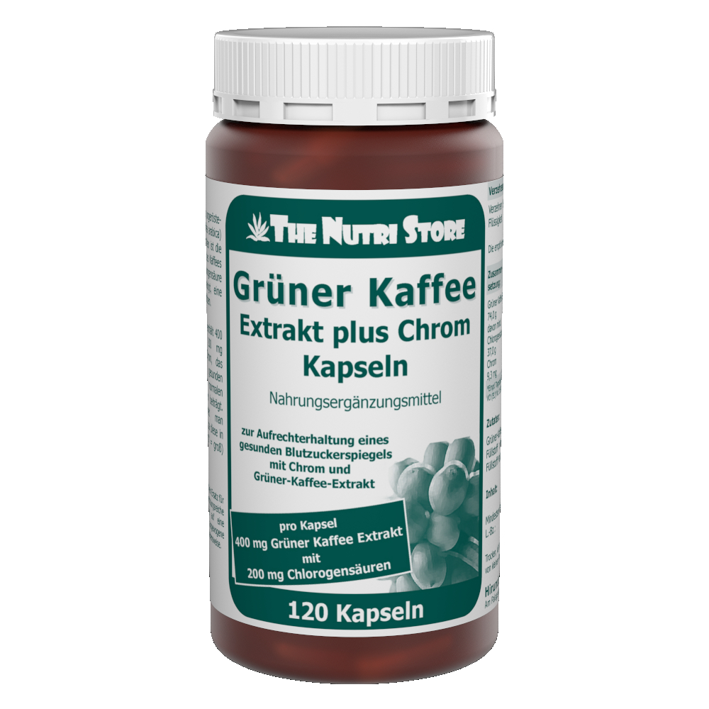 Grüner Kaffee Extrakt 400 mg Chrom Kapseln 120 Stk.