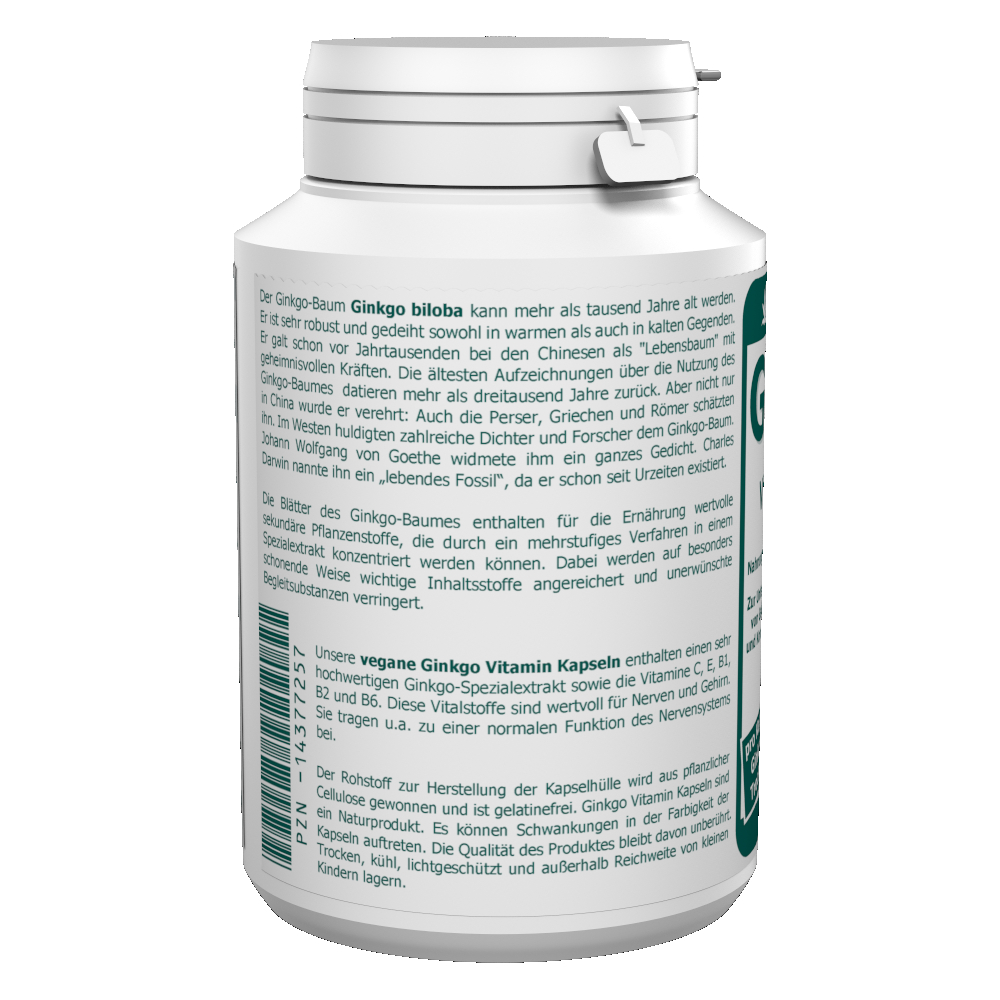 Ginkgo 60 mg Extrakt Kapseln 120 Stk. – Bild 2