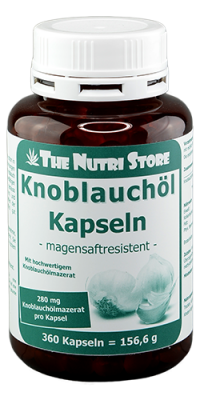 Knoblauchöl 280 mg magensaftresistent Kapseln 360 Stk.