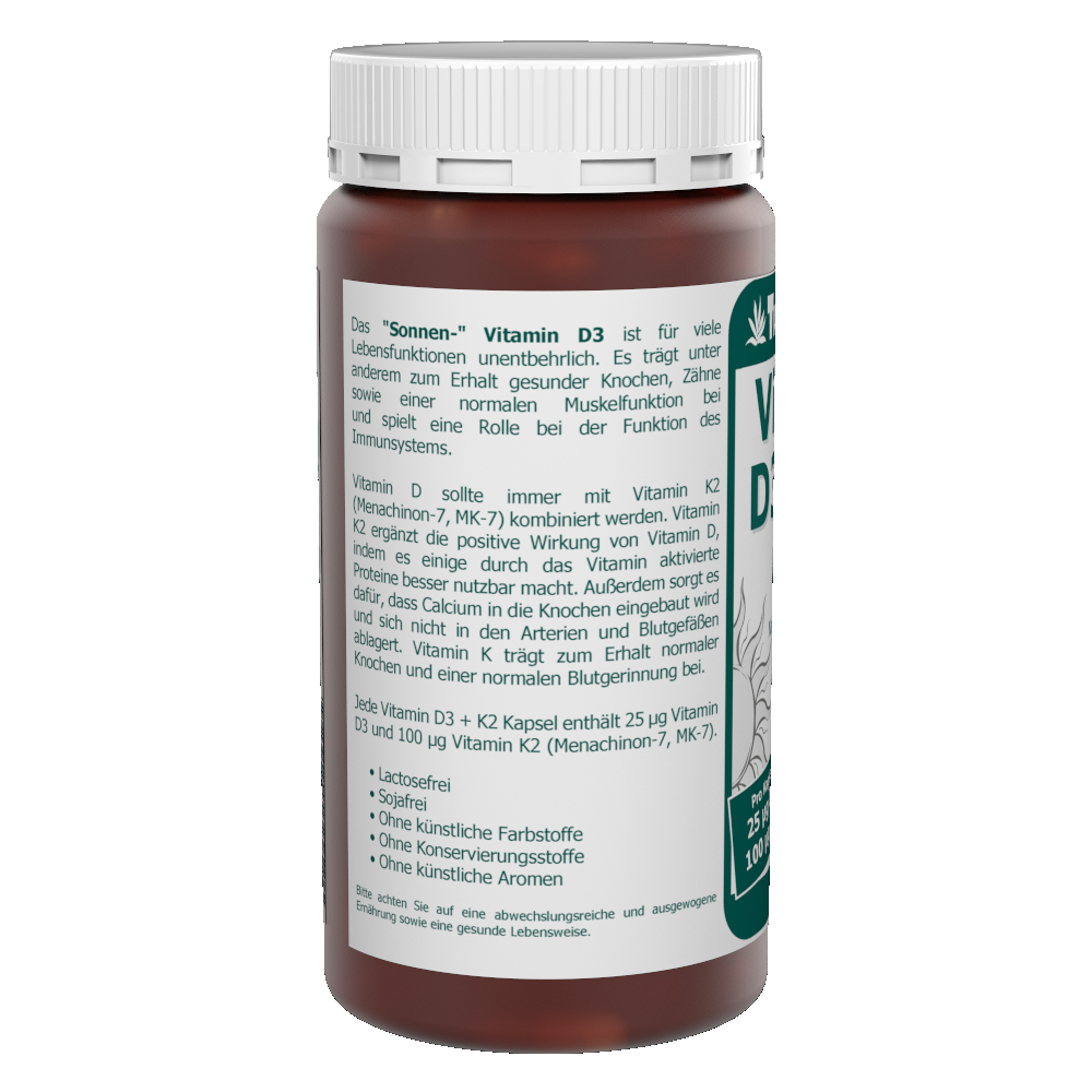 Vitamin D3 + K2 Kapseln 180 Stk. – Bild 2