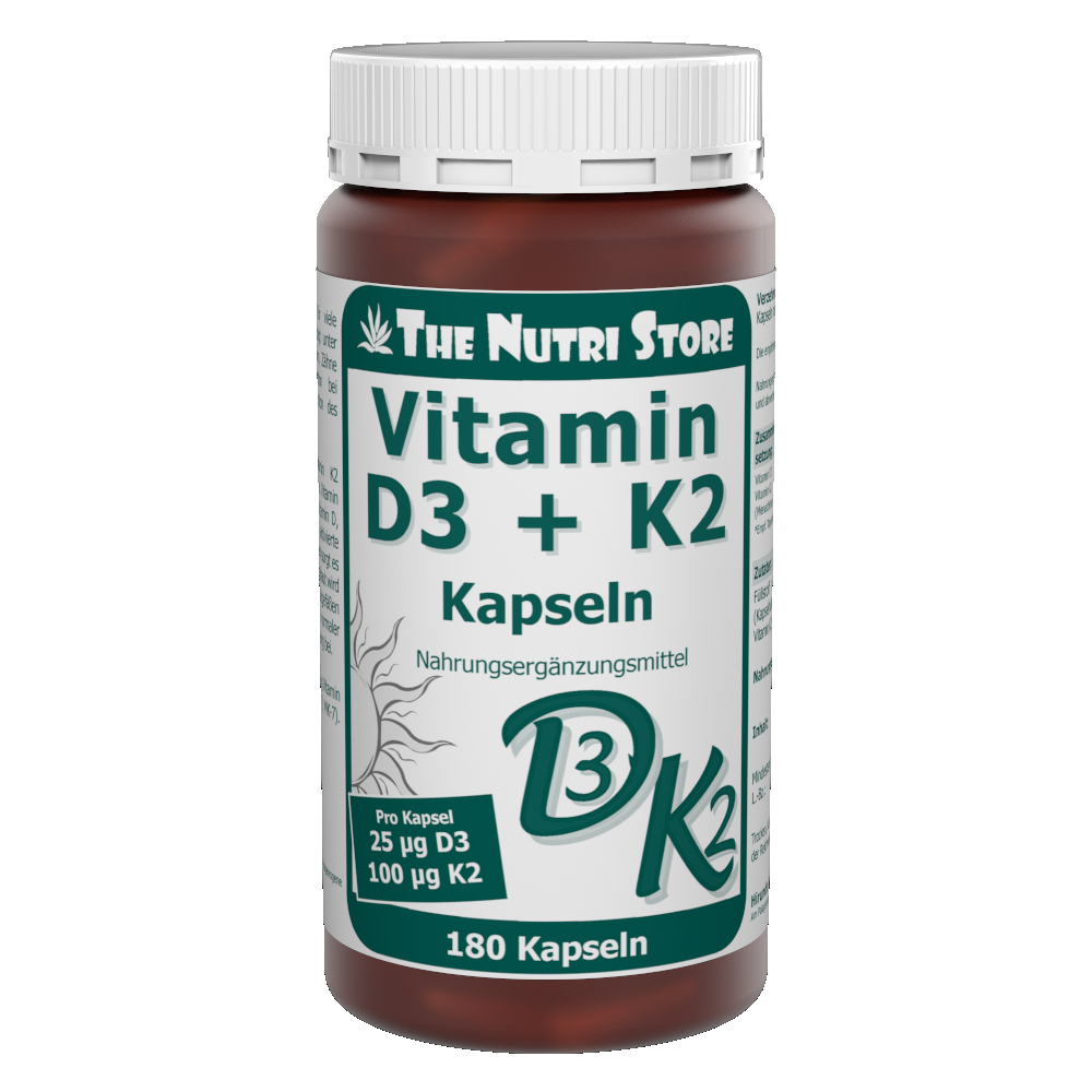 Vitamin D3 + K2 Kapseln 180 Stk.