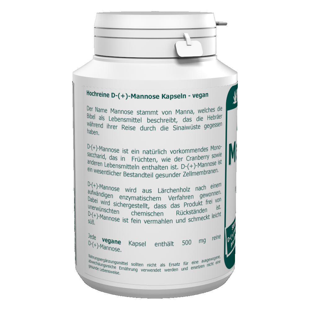 D-Mannose 500 mg vegane Kapseln 90 Stk. – Bild 2