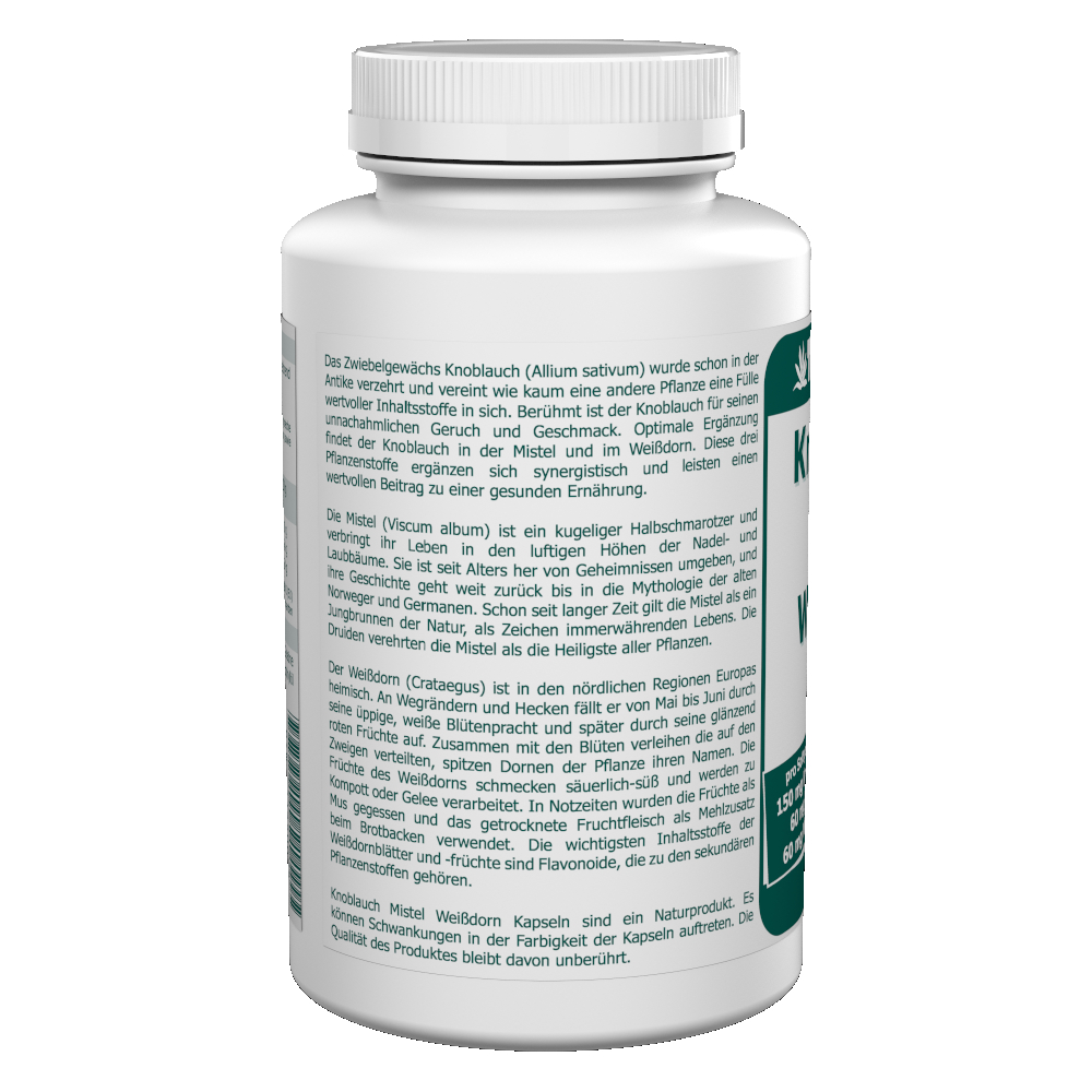 Knoblauch Mistel Weissdorn Kapseln 240 Stk. – Bild 2