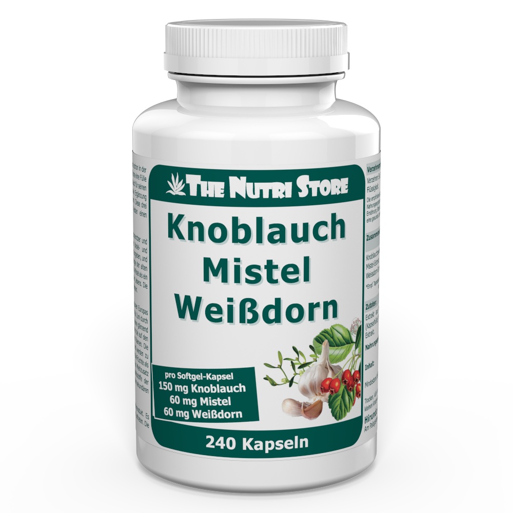 Knoblauch Mistel Weissdorn Kapseln 240 Stk.