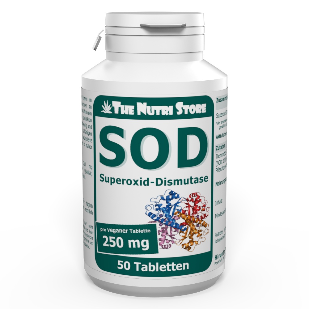 SOD 250 mg Superoxid-Dismutase vegane Tabletten 50 Stk.
