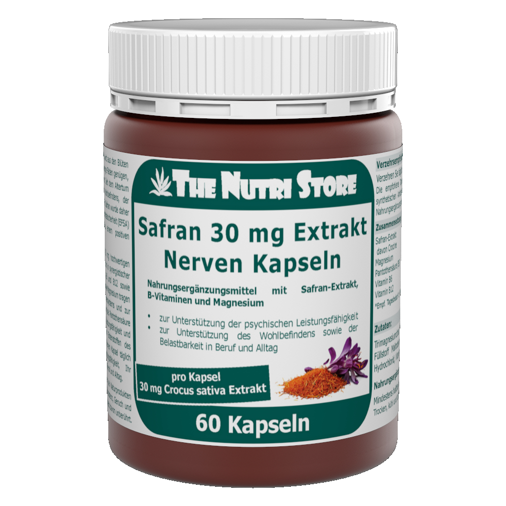 Safran 30 mg Extrakt Nerven Kapseln 60 Stk.