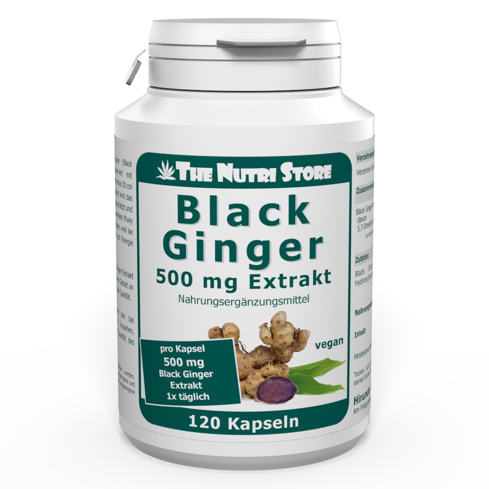 Black Ginger Extrakt 500 mg Kapseln 120 Stk.