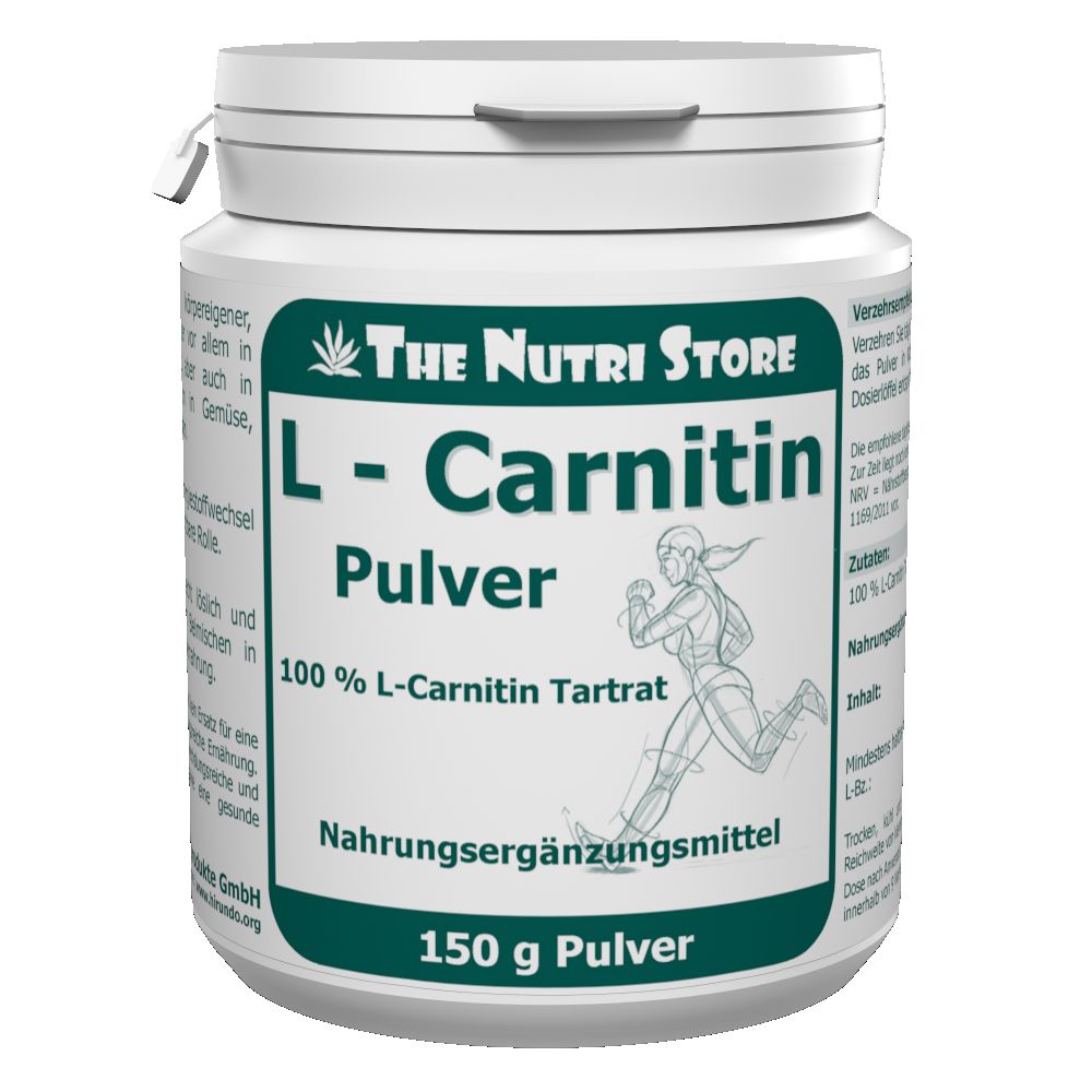 L-Carnitin Tartrat 100 % rein Pulver 150 g