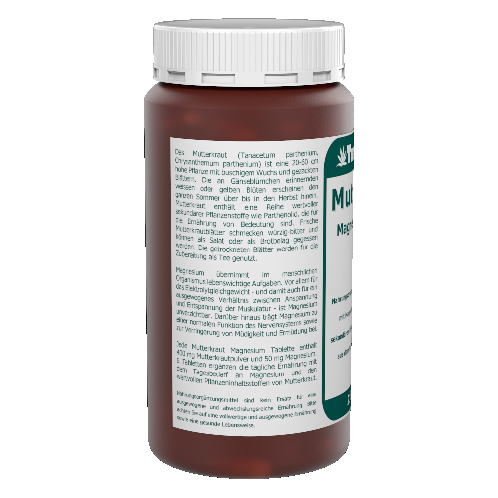 Mutterkraut Magnesium vegane Tabletten 210 Stk – Bild 2