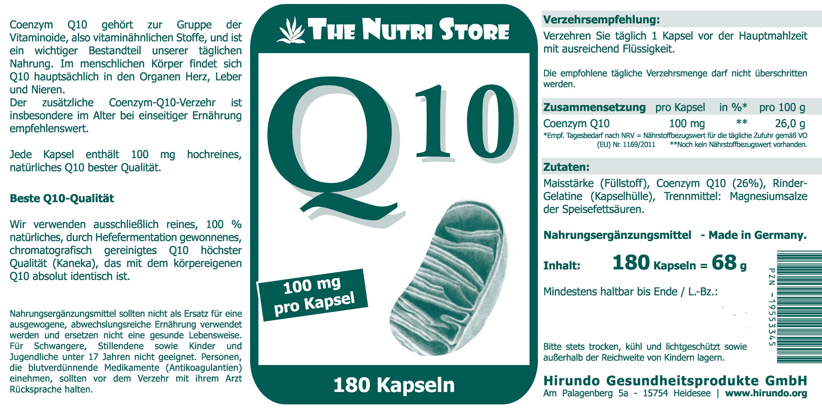 Q10 100 mg Kapseln 180 Stk. – Bild 4